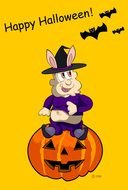 Halloween as a graphic illustration