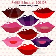 Puckered Lips Clip Art N4
