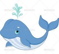 Cute Cartoon Whale N4