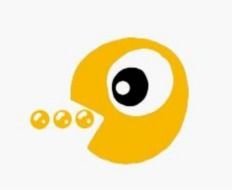Yellow Pacman darwing