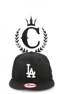 Black And White Black Dodgers Logo Hat Clipart