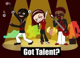 Got Talent? as the inscription in the picture