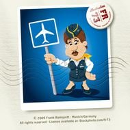 Flight Attendant Cartoon