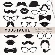 Mustache And Lips Clip Art N2