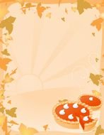 Colorful pie border clipart