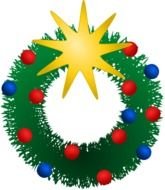 Christmas Wreath as a graphic image