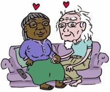Free Clip Art Growing Old Together N2
