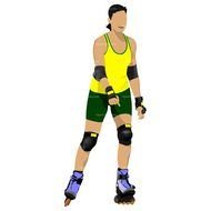 Roller Girl drawing