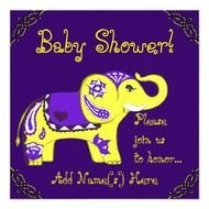 Baby Shower Elephant Clip Art N11