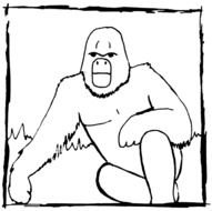 Gorilla Clip Art N8