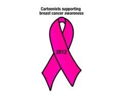 Cartoon Pink Cancer Ribbon Idrawing