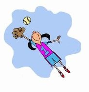 Fastpitch Softball Clip Art N14
