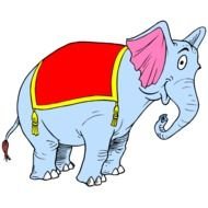 Circus Elephant Clip Art N20
