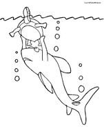 Shark Boy Coloring Pages