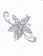 Tribal Flower Tattoo Designs