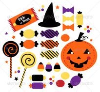 Halloween Candy Clip Art N25
