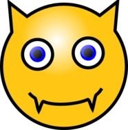 Devil Smiley Face Clip Art N11