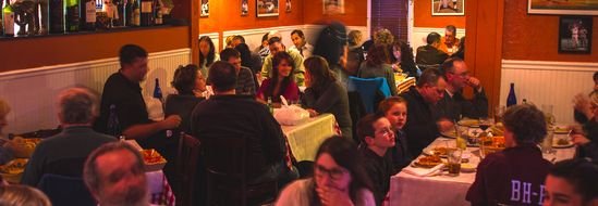 panoramic view of a family restaurant