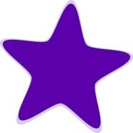 Purple Star Clip Art N20