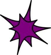 Purple Star Clip Art N21
