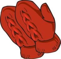 Winter Mittens Clip Art N13