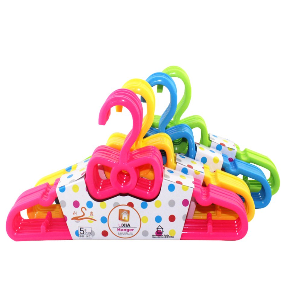 Plastic Baby Hangers For Clothes Candy Color Thickening Kid Clothing
