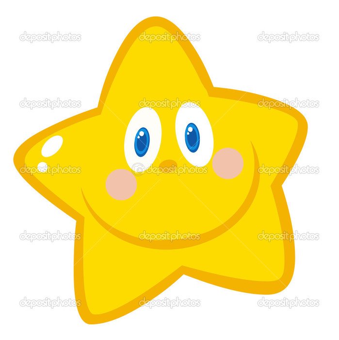 Yellow Star Cartoon N2