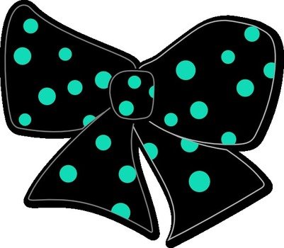 Polka Dot Bow Clip Art N6