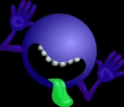 Scream Mouth Teeth Hands Scary Vector Clip Art N2