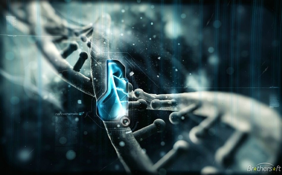 dna on the desktop wallpaper