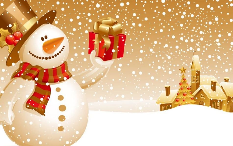 İllustration of the Christmas wallpaper
