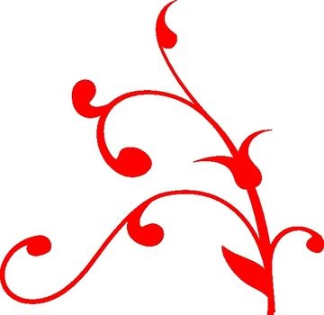 Red Swirl Clip Art N6