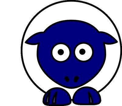 Sheep Face Clip Art N9