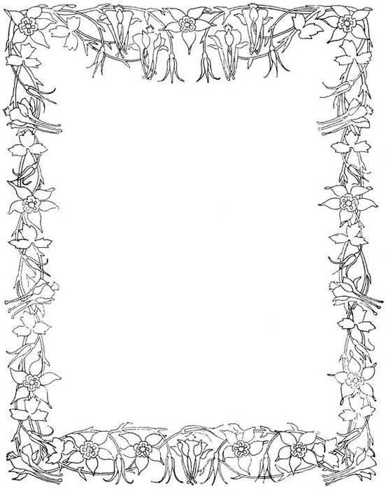 Flower Border Clip Art N71