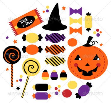Halloween Candy Clip Art N25