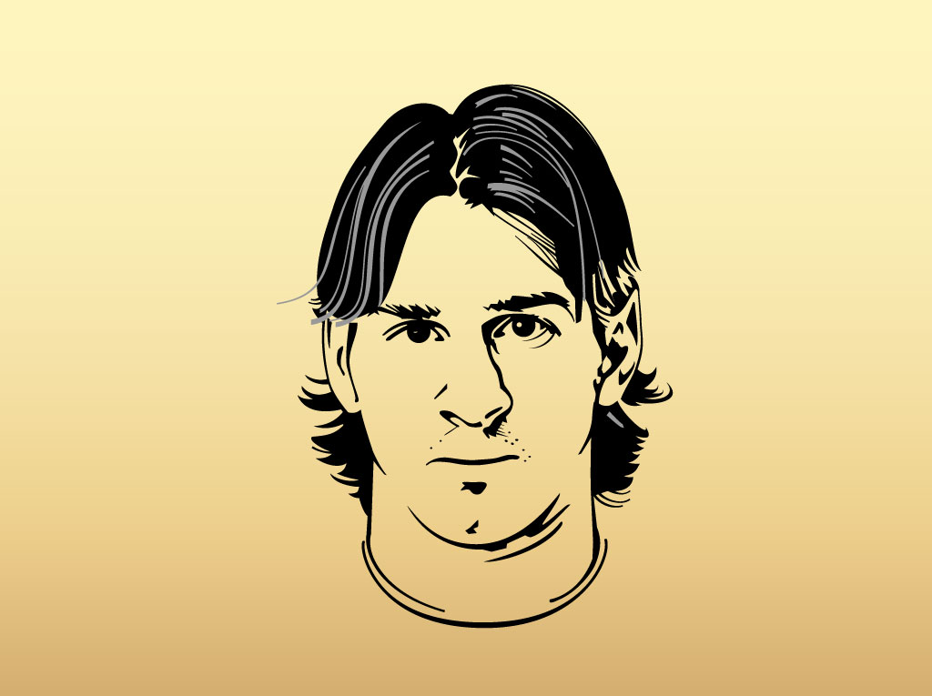 Messi Clip Art drawing free image download