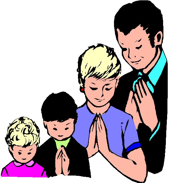 people praying together clipart