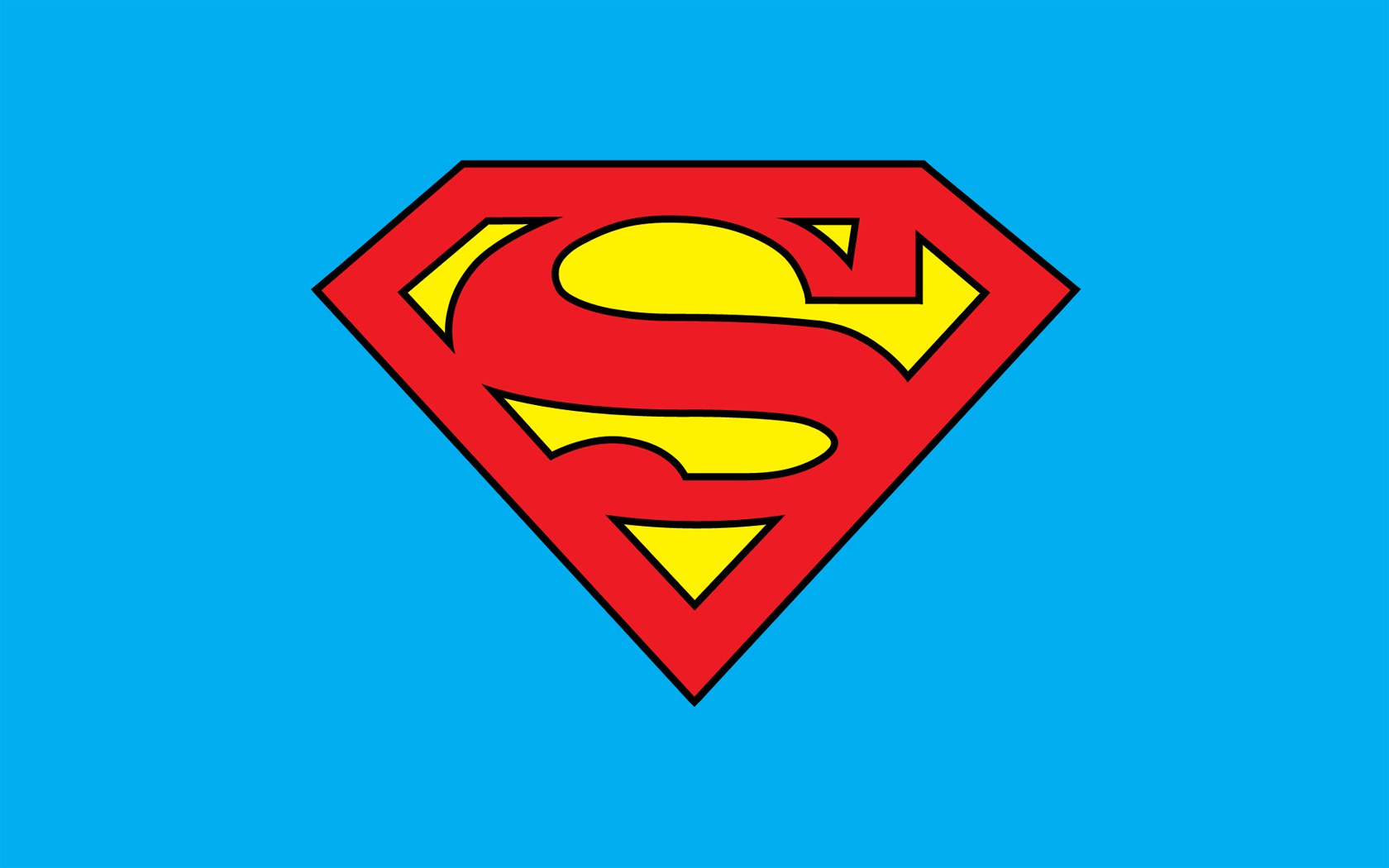 İllustration of the red and yellow Superman Logo free image download