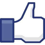 blue Facebook Like Icon drawing