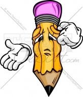 Cartoon Pencil Clip Art N23