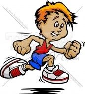 Google 0 Twitter Linkedin Running Kid Clipart In An Easy