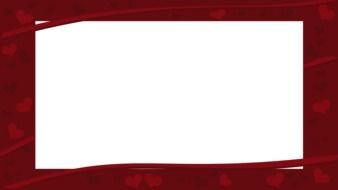 burgundy frame on Valentine's Day
