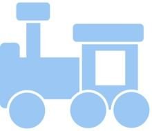Blue Train Clip Art N7