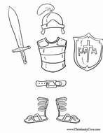 Armor Of God Coloring Pages Printable