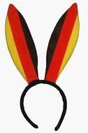 hoop with long striped bunny ears
