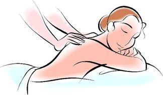 Clip art of massage and girl