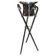 Champagne Stand Silver Top Hat And Cane