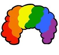 Free Photo Booth Props Printable Clown Wig