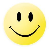 smiley on a white square