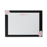 Whimsical Purple White Flowers Personalized Post It reg Notes